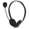 SoundJUNKIE - Stereo Computer Headphones with Microphone, Adjustable Headband, Black - - Mounts For Less