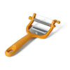 Starfrit - 2 in 1 Adjustable Cheese Slicer, Stainless Steel Plate, Dishwasher Safe, Orange - - Mounts For Less