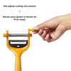 Starfrit - 2 in 1 Adjustable Cheese Slicer, Stainless Steel Plate, Dishwasher Safe, Orange - - Mounts For Less