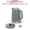 Starfrit - Electric Kettle, 1.7 Liter Capacity, 1500 Watts, Grey - - Mounts For Less