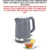 Starfrit - Electric Kettle, 1.7 Liter Capacity, 1500 Watts, Grey - - Mounts For Less