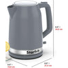 Starfrit - Electric Kettle, 1.7 Liter Capacity, 1500 Watts, Grey - - Mounts For Less