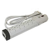 Steren - 8 Outlet Surge Protector, 2160 Joules Protection, 6ft Cord, Grey - - Mounts For Less