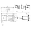 SyncMount - Dual Stud Full Motion TV Wall Mount for 55" to 90" Screens - - Mounts For Less