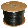 TechCraft 1000 ft. Solid Shielded F/UTP CAT6 Network Cable - Outdoor Direct Burial - Black - - Mounts For Less