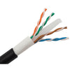 TechCraft - UTP Cat6 Outdoor Burial Network Cable, 1000 Feet Length, Black - - Mounts For Less
