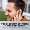 Technics - In-Ear Wireless Headphones with Noise Canceling, Microphone and Charging Case, Black - - Mounts For Less