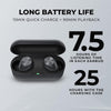Technics - Wireless Bluetooth In-Ear Headphones with Microphone and Charging Case, Black - - Mounts For Less