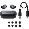Technics - Wireless Bluetooth In-Ear Headphones with Microphone and Charging Case, Black - - Mounts For Less
