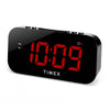 Timex Alarm Clock with Large LED Display, USB Charging and Battery Backup, Black - T1120B - - Mounts For Less