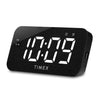 Timex Dual Alarm Clock Radio with Large LED Display, USB Charging and Battery Backup, Black - T1320 - - Mounts For Less