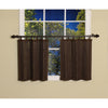 Versailles - 2 Ring Top Bamboo Curtain Panels, Brass Grommets, 48" x 24", Espresso - - Mounts For Less