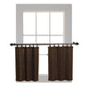 Versailles - 2 Ring Top Bamboo Curtain Panels, Brass Grommets, 48" x 24", Espresso - - Mounts For Less