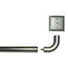Versailles - BlackOut Room Darkening Curtain Rod Set, Two Mounting Options, Silver (3 Sizes Available) - - Mounts For Less
