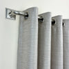Versailles - BlackOut Room Darkening Curtain Rod Set, Two Mounting Options, Silver (3 Sizes Available) - - Mounts For Less
