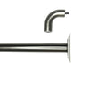Versailles - BlackOut Room Darkening Curtain Rod Set, Two Mounting Options, Silver (3 Sizes Available) - - Mounts For Less