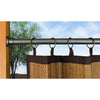 Versailles - DUO Stainless Steel Tension Curtain Rod, Indoor/Outdoor, Adjustable Length, Grey (3 Sizes Available) - - Mounts For Less