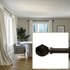 Versailles - Esencial Convex Curtain Rod Set, Adjustable Length, Bronze (2 Sizes Available) - - Mounts For Less