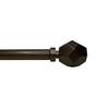 Versailles - Esencial Convex Curtain Rod Set, Adjustable Length, Bronze (2 Sizes Available) - - Mounts For Less