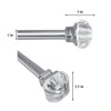 Versailles - Imperial Regal Curtain Rod Set, Adjustable Length, Silver (2 Sizes Available) - - Mounts For Less