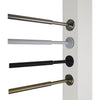 Versailles - Tension Curtain Rod, Adjustable Length, Tool-Free Installation, Black (3 Sizes Available) - - Mounts For Less