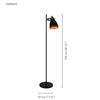 Xtricity - 1 Head Floor Lamp, 5 'Height, From Parker Collection, Black - - Mounts For Less
