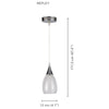 Xtricity - 1 Light Pendant, 4.7'' Width, From the Repley Collection, White - - Mounts For Less