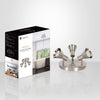 Xtricity - 3-Head Directional Light Fixture, 9.06" Wide, From the Rosalie Collection, Nickel - - Mounts For Less