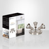 Xtricity - 3-Head Directional Light Fixture, 9.06" Wide, From the Rosalie Collection, Nickel - - Mounts For Less