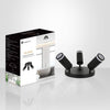 Xtricity - 3-Head Directional Light Fixture, 9.06" Wide, From the Valegro Collection, Black - - Mounts For Less