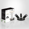 Xtricity - 3-Head Directional Light Fixture, 9.06" Wide, From the Valegro Collection, Black - - Mounts For Less