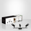 Xtricity - 3 Head Track Light, 19.69" Width, From the Valegro Collection, Black - - Mounts For Less
