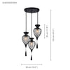Xtricity - 3-Light Pendant, 15'' Wide, From the QueensDown Collection, Black - - Mounts For Less