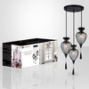 Xtricity - 3-Light Pendant, 15'' Wide, From the QueensDown Collection, Black - - Mounts For Less