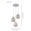 Xtricity - 3 Light Pendant, 18.11 '' Width, From The Ellingson Collection, White - - Mounts For Less