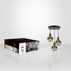 Xtricity - 3 Light Pendant Light. Width 11.81 '', From the Grimaldi Collection, Black - - Mounts For Less