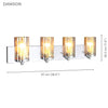 Xtricity - 4 Head Vanity Light, 26.4'' Width, From the Dawson Collection, Chrome Finish - - Mounts For Less