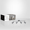 Xtricity - 4 Heads Ceiling Light, 27.95 '' Width, From The Yorkshire Collection, Nickel Chrome - - Mounts For Less