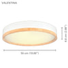 Xtricity - Ceiling Light with Integrated LED, 19.7" Diameter, From the Valentine Collection, White - - Mounts For Less