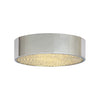 Xtricity - Drum Ceiling Light with Integrated LEDs, 12'' Diameter, From the Dublin Collection, Chrome - - Mounts For Less