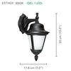Xtricity - LED Outdoor Wall Light, 9w/120v/3000k, Soft White Lighting, From the Esther Collection, Black - - Mounts For Less