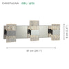 Xtricity - LED Vanity Light, 24.1'' Width, From the Christalina Collection, Chrome Finish - - Mounts For Less