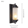Xtricity - Outdoor Wall Light, 17.1'' Height, From the Bali Collection, Black - - Mounts For Less