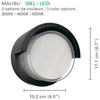 Xtricity - Outdoor Wall Light with Integrated LEDs, 4'' Diameter, From the Malibu Collection, Black - - Mounts For Less