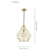 Xtricity - Pendant Light, 11.81 '' Wide, From The Sterling Collection, Gold - - Mounts For Less