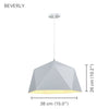 Xtricity - Pendant Light, 14.95 '' Width, From The Beverly Collection, White - - Mounts For Less