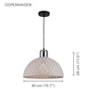 Xtricity - Pendant Light, 15.7 '' Diameter, From Copenhagen Collection, White - - Mounts For Less