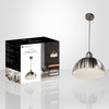 Xtricity - Pendant Light, 18'' Width, From the Elva Collection, Silver - - Mounts For Less