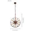 Xtricity - Pendant Light, 20'' Width, From the Bolivia Collection, Rust Color - - Mounts For Less