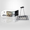 Xtricity - Pendant Light, 33.2 '' Width, From Nelson Collection, Black - - Mounts For Less